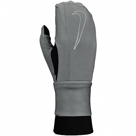 Перчатки Nike TRANSFORM RUNNING GLOVES SMOKE GREY/BLACK/SILVER S