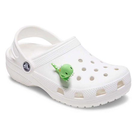 Украшение для обуви Crocs 3D Green Dino