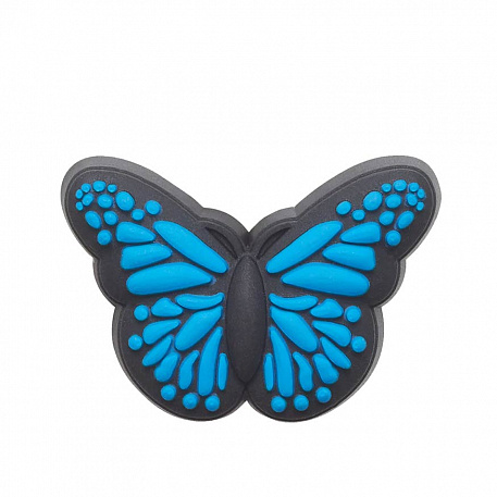 Украшение для обуви Crocs Blue Butterfly