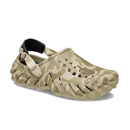 Клоги Crocs Echo Duck Camo Clog Bone/Blk
