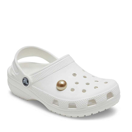 Украшение для обуви Crocs Gold Pearl Dome