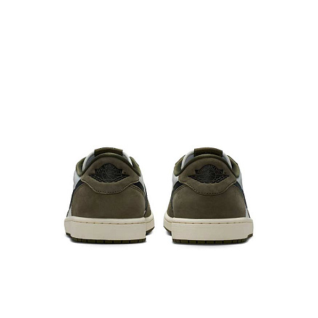 Кроссовки Air Jordan 1 Retro Low "Medium Olive and Summit White"