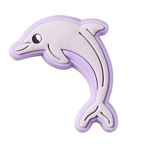 Украшение для обуви Crocs Purple Dolphin