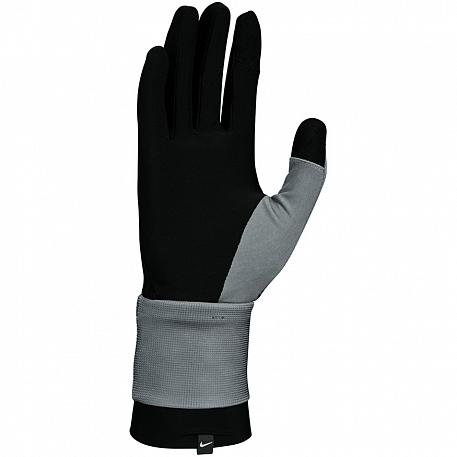 Перчатки Nike TRANSFORM RUNNING GLOVES SMOKE GREY/BLACK/SILVER M