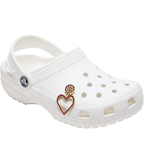 Украшение для обуви Crocs Red Dangle Gem