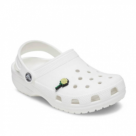Украшение для обуви Crocs White Rose