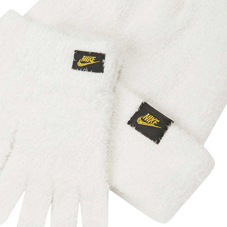 Набор: шапка, перчатки Nike Plush Beanie and Glove Set in White