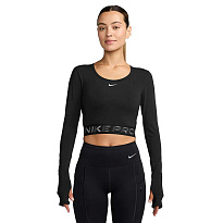 Футболка с длин. рук. Nike Pro Dri-FIT Cropped Long-Sleeve Top
