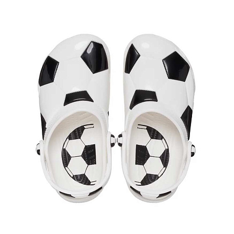 Клоги Crocs Classic Soccer Ball Clog T Whi/Blk